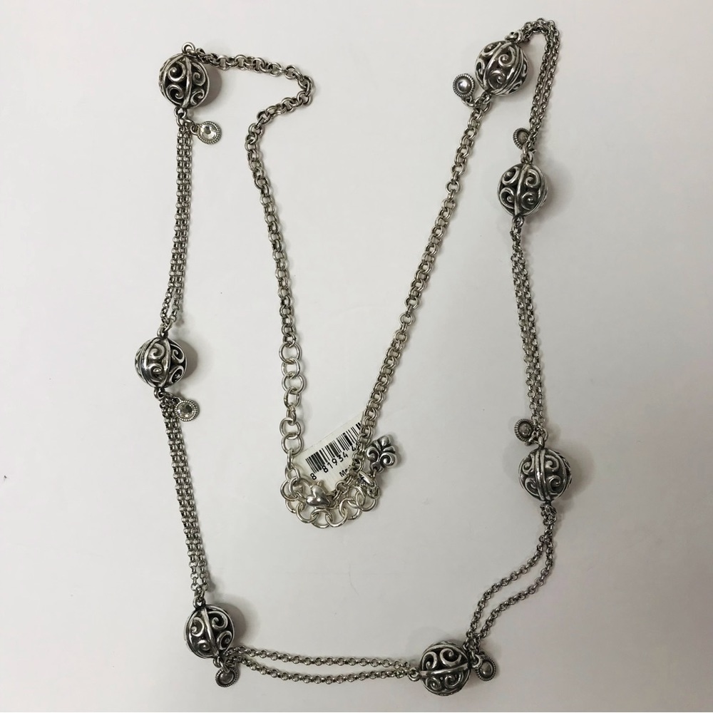 New BRIGHTON Silver Ball Chain Necklace